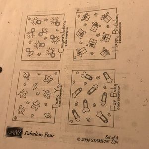Stampin Up  Fabulous Four 2004